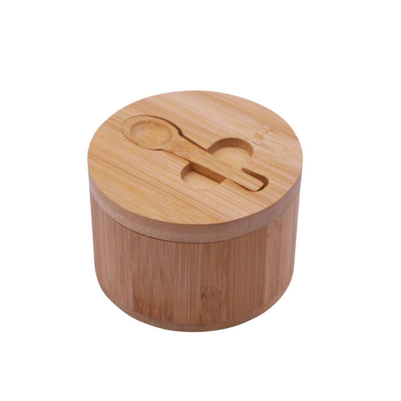 AZUCARERO DE BAMBOO CON CUCHARA 12 CM - 5