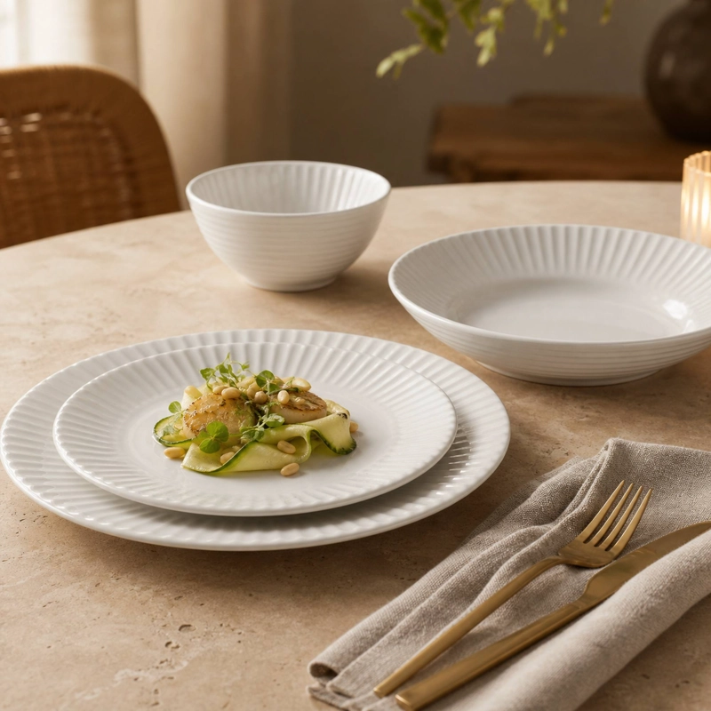 VAJILLA CERAMICA RODAS 24 PIEZAS PARA 6 PERSONAS - 5