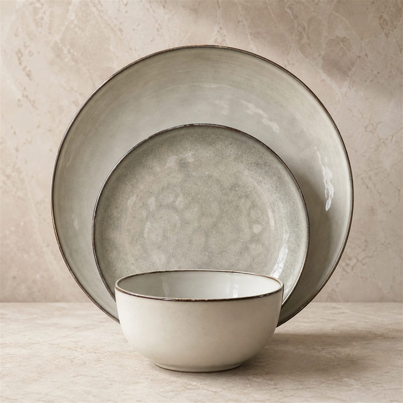 VAJILLA CERAMICA CUSCO 18 PIEZAS PARA 6 PERSONAS - 1