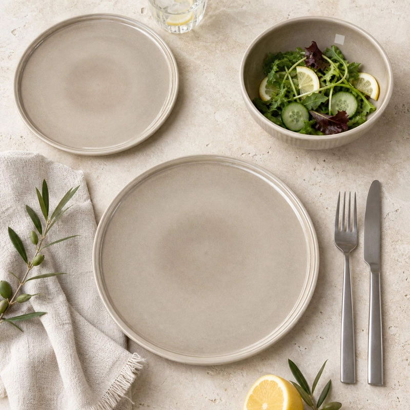 VAJILLA CERAMICA NAZCA 18 PIEZAS PARA 6 PERSONAS - 4