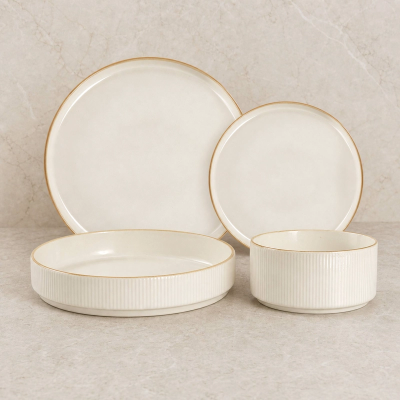 VAJILLA CERAMICA SIRACUSA 24 PIEZAS PARA 6 PERSONAS - 4