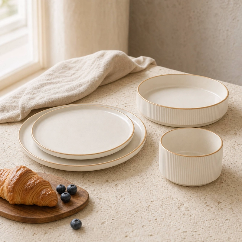 VAJILLA CERAMICA SIRACUSA 24 PIEZAS PARA 6 PERSONAS - 5