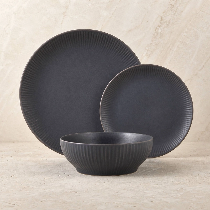 VAJILLA CERAMICA TOKIO 18 PIEZAS PARA 6 PERSONAS - 1