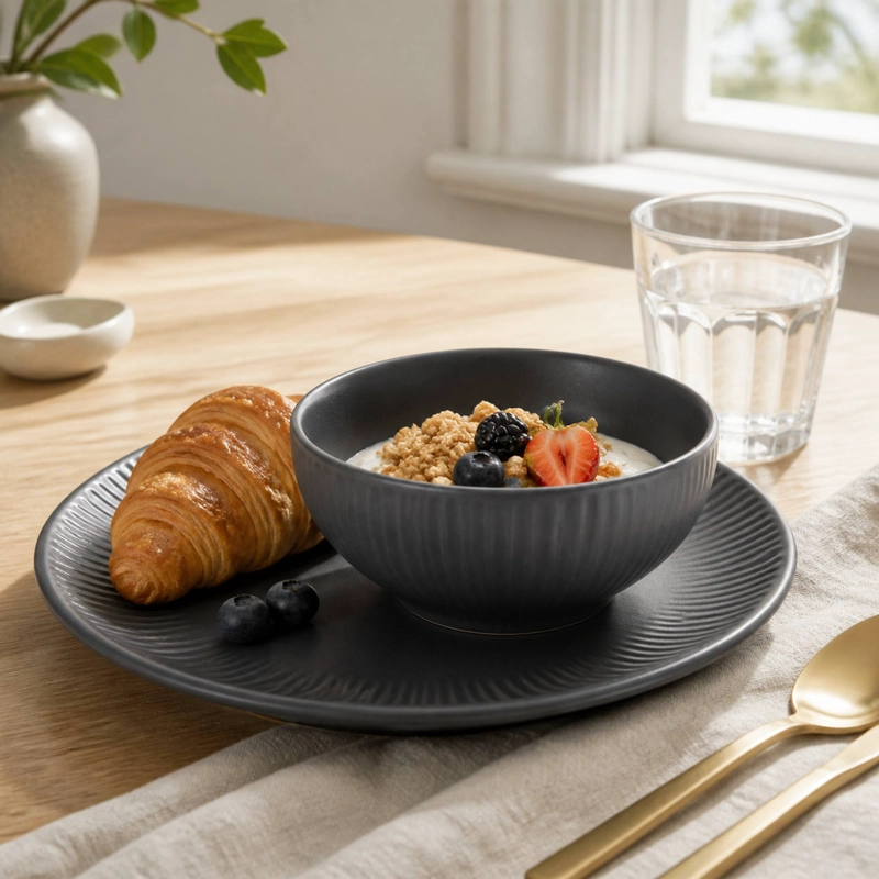 VAJILLA CERAMICA TOKIO 18 PIEZAS PARA 6 PERSONAS - 2