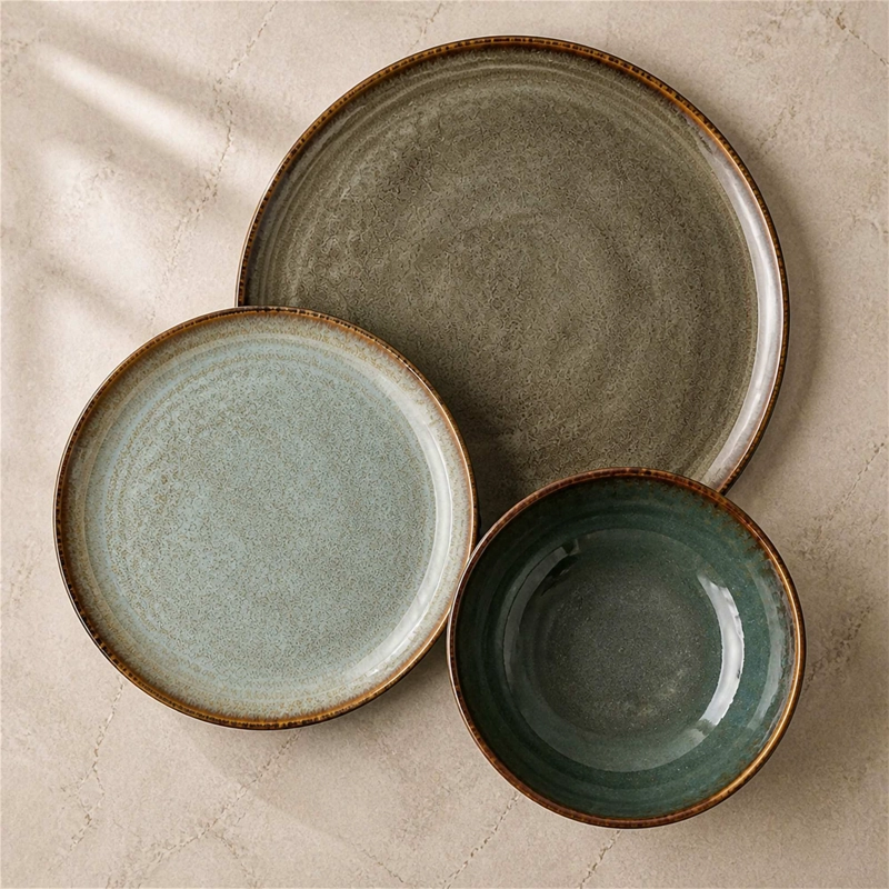 VAJILLA CERAMICA BELFAST 18 PIEZAS PARA 6 PERSONAS - 2