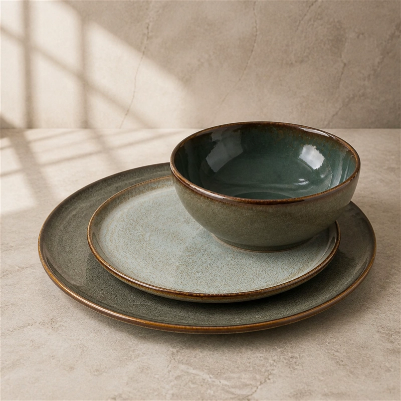 VAJILLA CERAMICA BELFAST 18 PIEZAS PARA 6 PERSONAS - 3