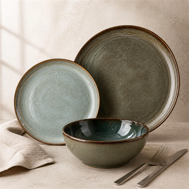 VAJILLA CERAMICA BELFAST 18 PIEZAS PARA 6 PERSONAS - 5