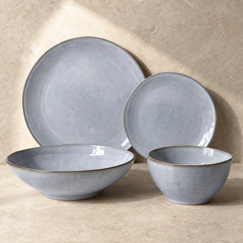 VAJILLA CERAMICA NIJAR 24 PIEZAS PARA 6 PERSONAS - 1