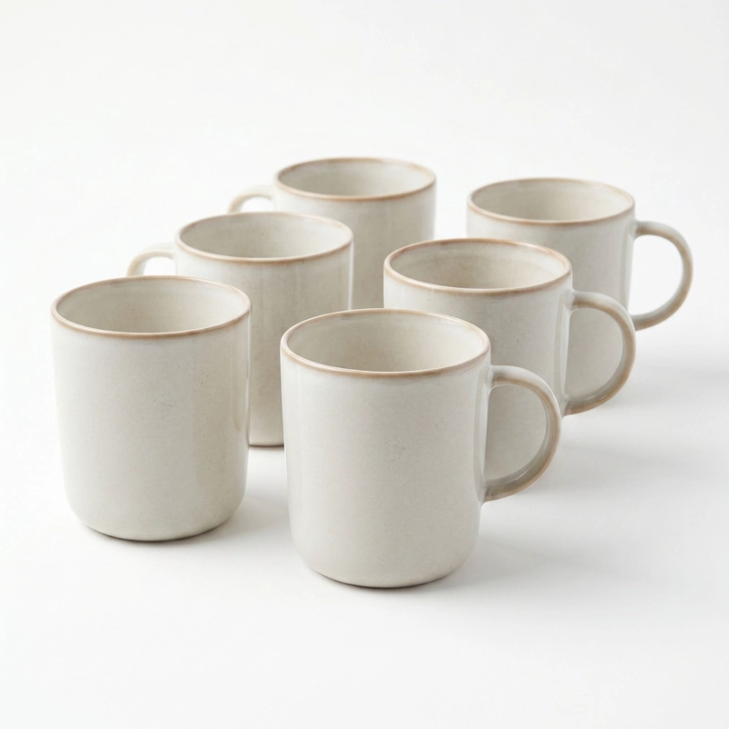 SET 6 TAZAS MUG CERAMICA LUXOR 380 ML - 4