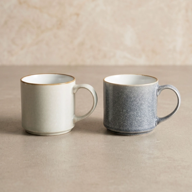 SET 6 TAZAS CERAMICA UYUNI 500 ML XL - SURTIDO 2 MODELOS - 1