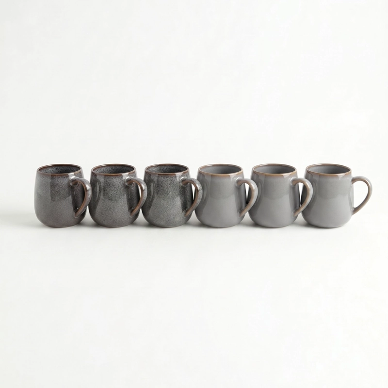 SET 6 TAZAS CERAMICA COLMAR 320 ML - SURTIDO 2 MODELOS - 5