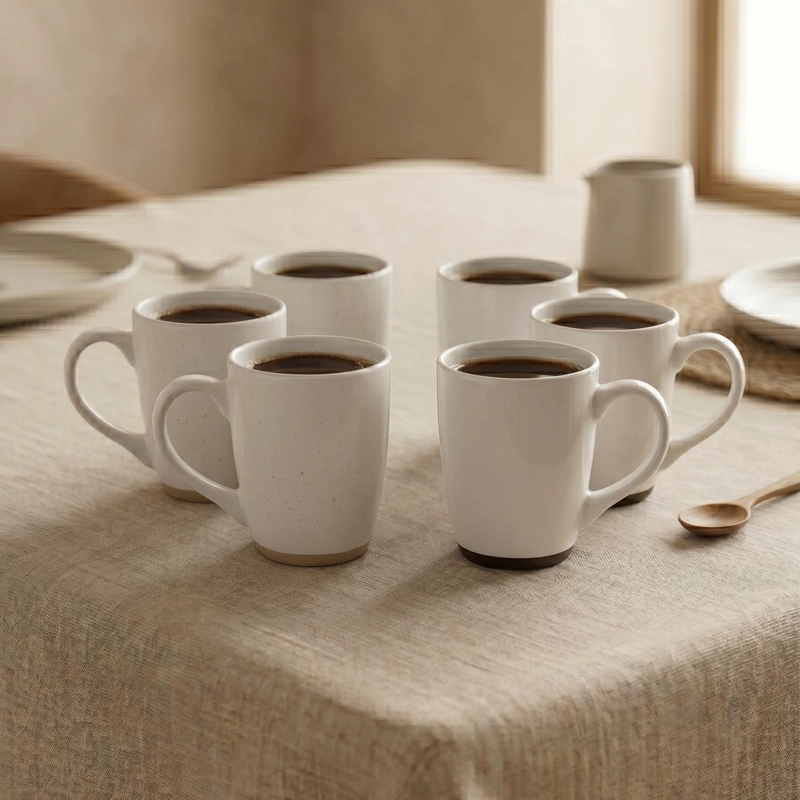 SET 6 TAZAS CERAMICA MALMO 380 ML - SURTIDO 2 MODELOS - 1