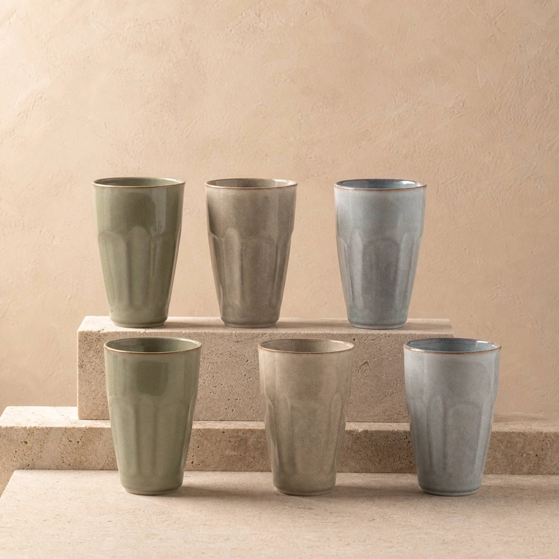 SET 6 VASOS CERAMICA MANCORA 350 ML - SURTIDO 3 MODELOS - 4