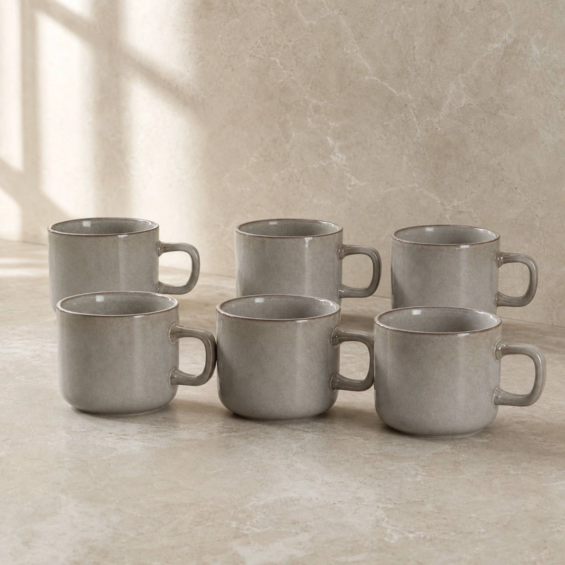 MUG CERAMICA HALIFAX SET DE 6 380 ML - 1