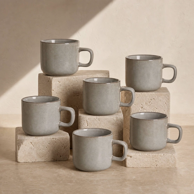 MUG CERAMICA HALIFAX SET DE 6 380 ML - 4