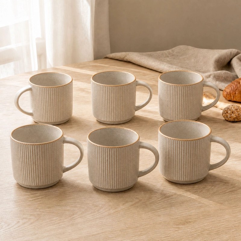 MUG CERAMICA E FESO SET DE 6 410 ML - 2