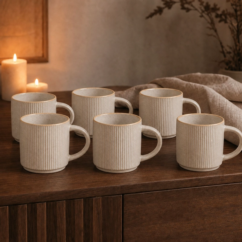 MUG CERAMICA E FESO SET DE 6 410 ML - 5