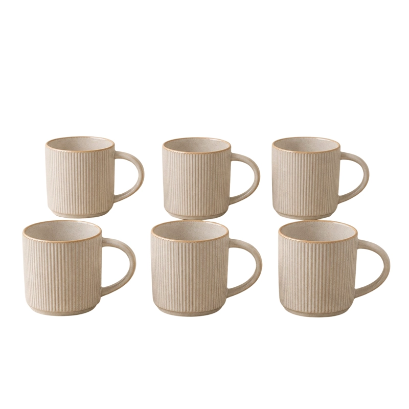 MUG CERAMICA E FESO SET DE 6 410 ML - 6