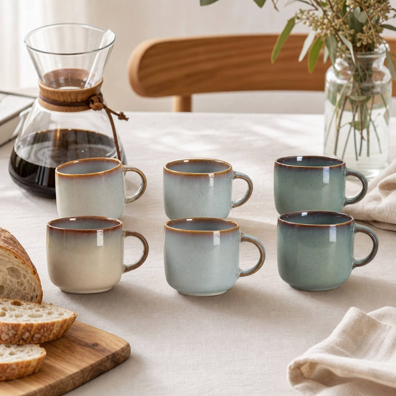 SET 6 TAZAS MUG CERAMICA CHILOE  380 ML - SURTIDO 3 MODELOS - 2