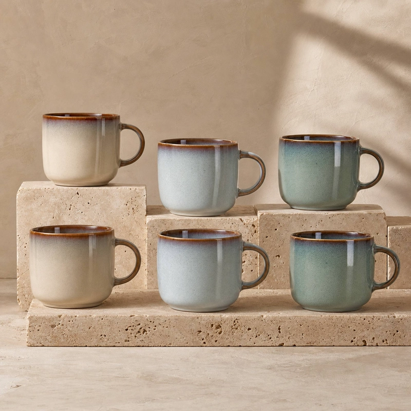 SET 6 TAZAS MUG CERAMICA CHILOE  380 ML - SURTIDO 3 MODELOS - 4