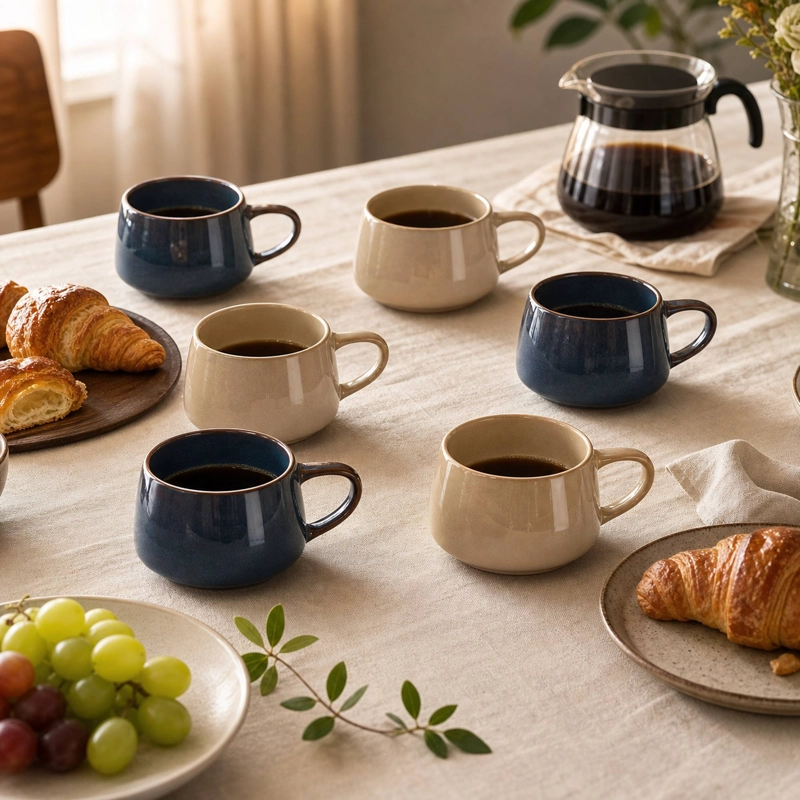 SET 6 TAZAS MUG CERAMICA TAIPEI 470 ML - SURTIDO 2 MODELOS - 2