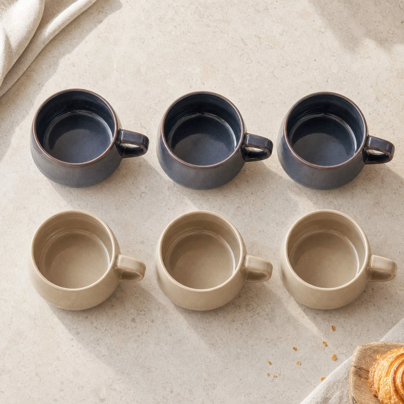 SET 6 TAZAS MUG CERAMICA TAIPEI 470 ML - SURTIDO 2 MODELOS - 3
