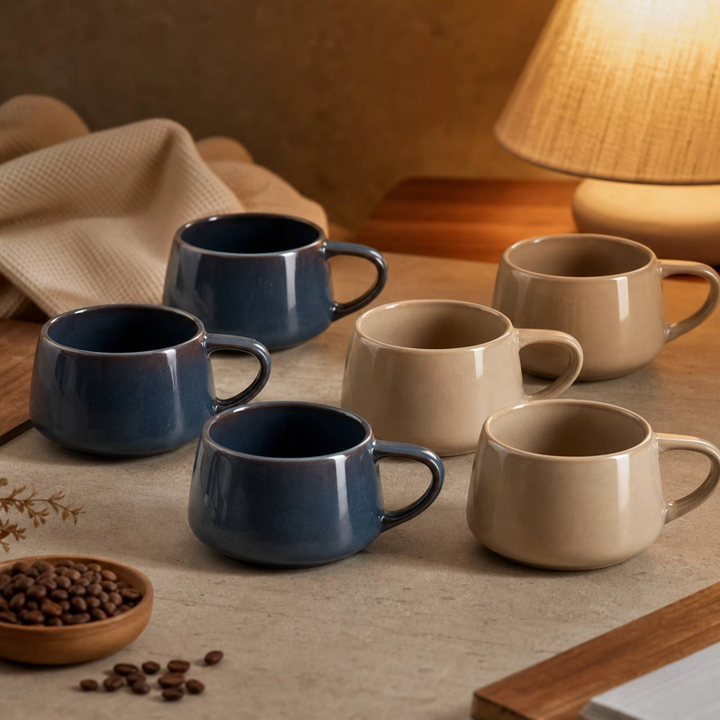 SET 6 TAZAS MUG CERAMICA TAIPEI 470 ML - SURTIDO 2 MODELOS - 5