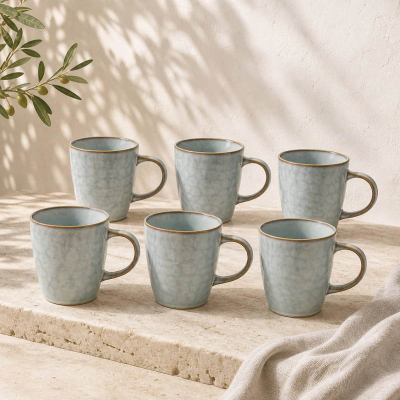 MUG CERAMICA NIJAR SET DE 6 400 ML - 5