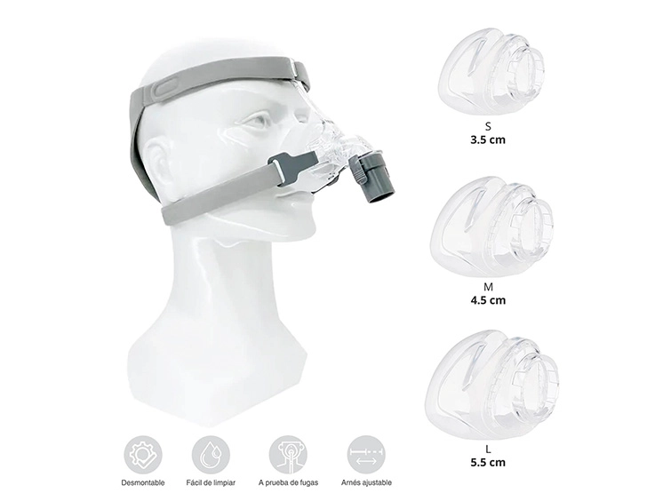 MASCARA CPAP NASAL YN-02 TALLA L - 3