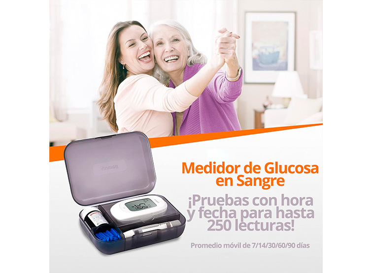 GLUCÓMETRO YUWELL 582 MEDIDOR GLUCOSA GLICEMIA 200 CINTAS 200 LANCETAS - 7