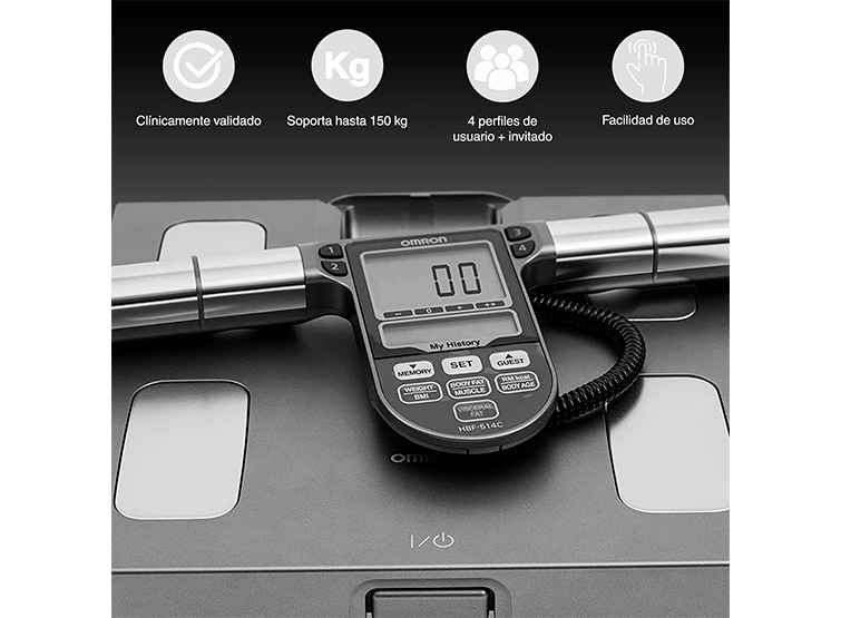 BALANZA TOPMEDIC CON MONITOR CORPORAL 514C OMRON - 3