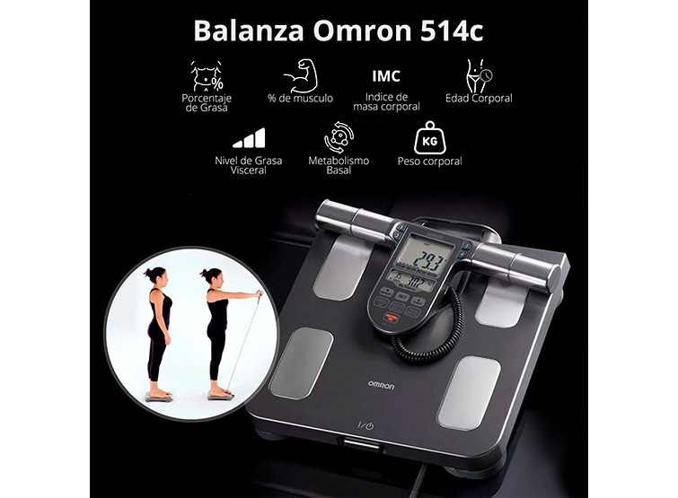 BALANZA TOPMEDIC CON MONITOR CORPORAL 514C OMRON - 4