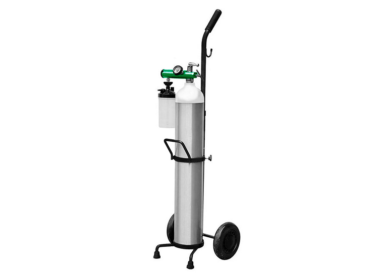 CARRO PORTA OXIGENO TOPMEDIC REGULABLE ALTURA 90 CM - 2