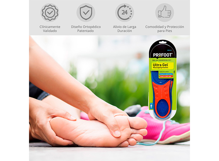 PLANTILLAS TOPMEDIC ORTOPÉDICAS RECORTABLE MASAJE ULTRA GEL - 3