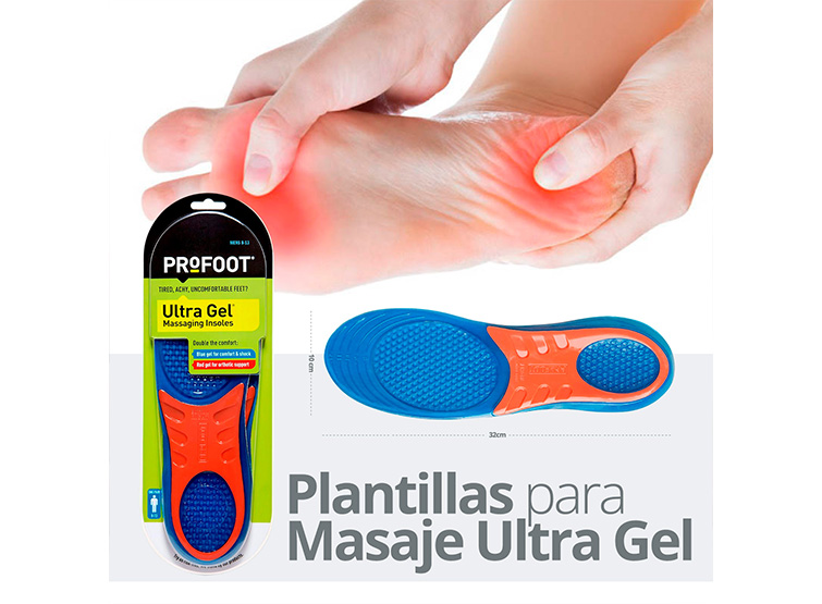 PLANTILLAS TOPMEDIC ORTOPÉDICAS RECORTABLE MASAJE ULTRA GEL - 4
