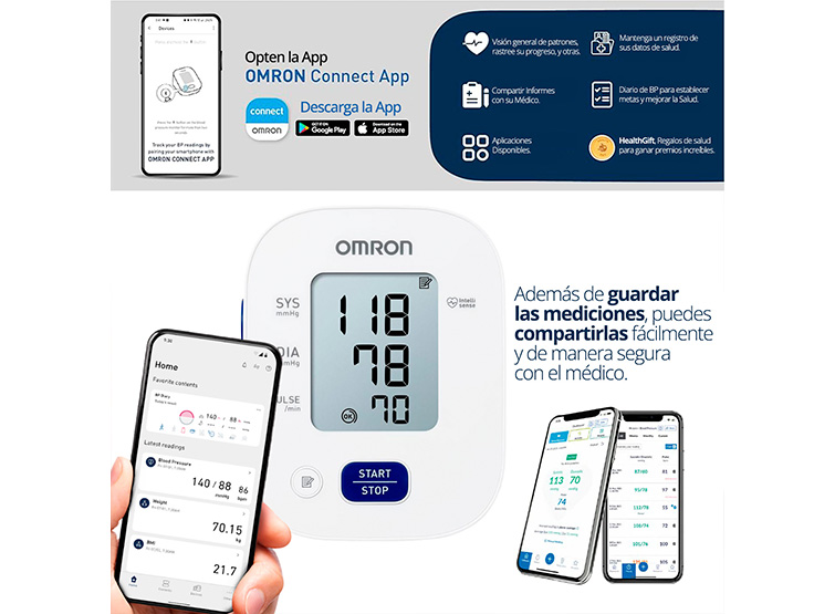 TOMA PRESIÓN DIGITAL DE BRAZO OMRON HEM-7142 - 4