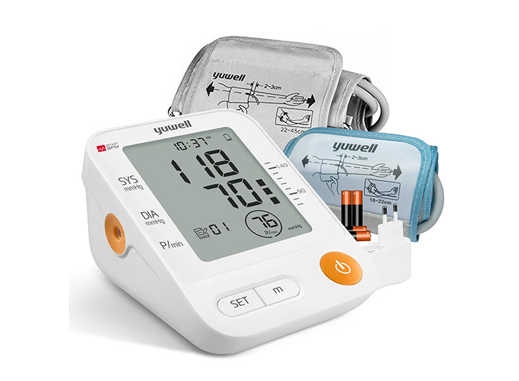 TOMA PRESIÓN DIGITAL DE BRAZO YUWELL YE670D + BZTE ADULTO Y PEDIÁTRICO + ADAPTADOR ELÉCTRICO - 1