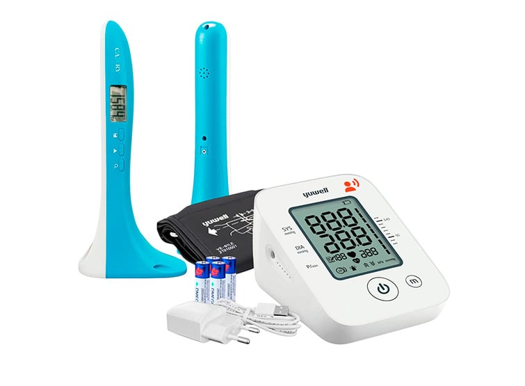 TOMA PRESIÓN DIGITAL DE BRAZO YUWELL YE660D CON VOZ + TALLÍMETRO DIGITAL - 1