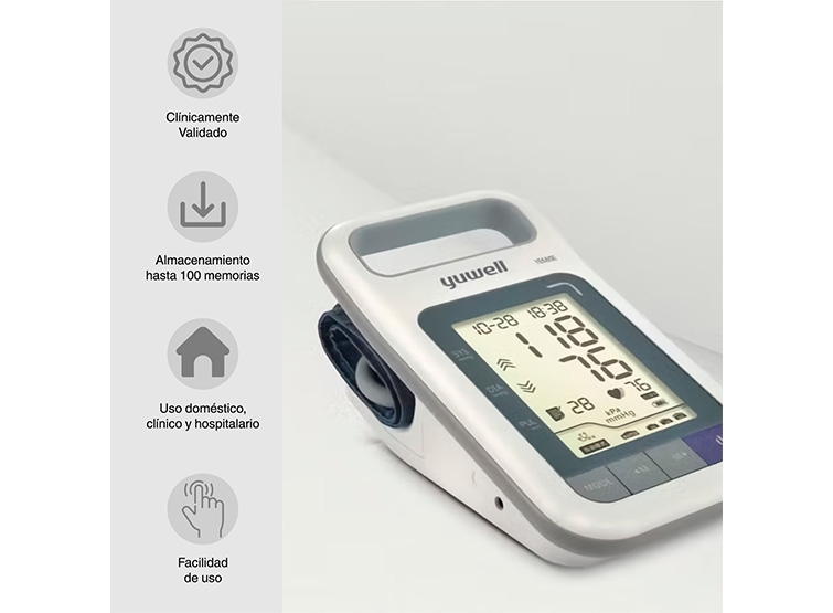 TOMA PRESIÓN DIGITAL DE BRAZO YUWELL YE680E DUAL + PEDESTAL - 4
