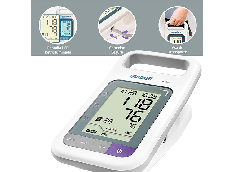 TOMA PRESIÓN DIGITAL DE BRAZO YUWELL YE680E DUAL + PEDESTAL - 5