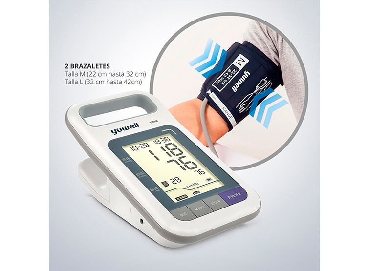 TOMA PRESIÓN DIGITAL DE BRAZO YUWELL YE680E DUAL + PEDESTAL - 6