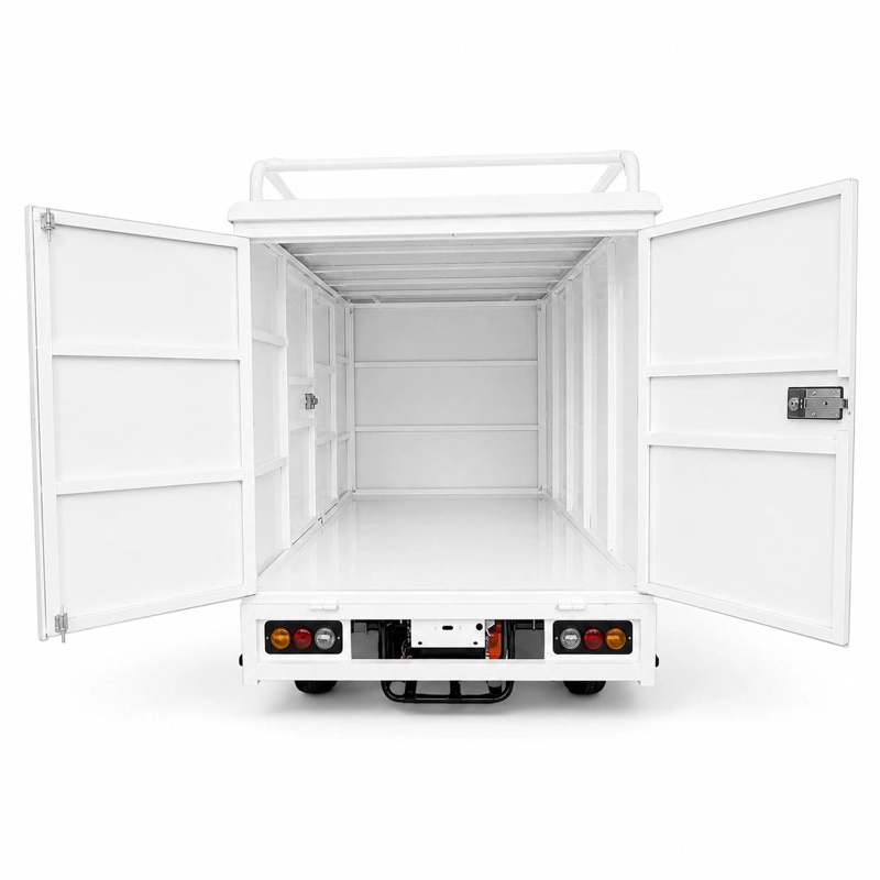 TRICICLO 'TORITO' BENCINA + ELECTRICIDAD CARGO BOX PARA 1.000 KILOS - 1.500W - 4