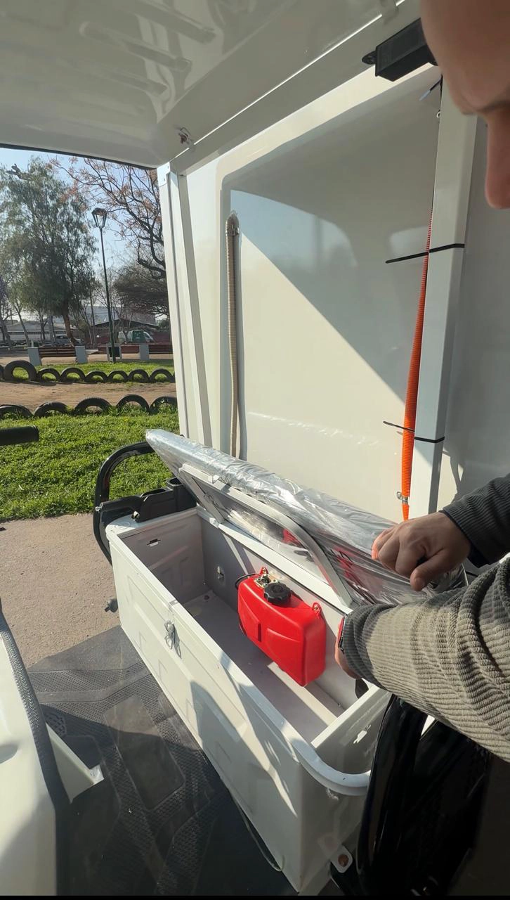 TRICICLO 'TORITO' BENCINA + ELECTRICIDAD CARGO BOX PARA 1.000 KILOS - 1.500W - 6