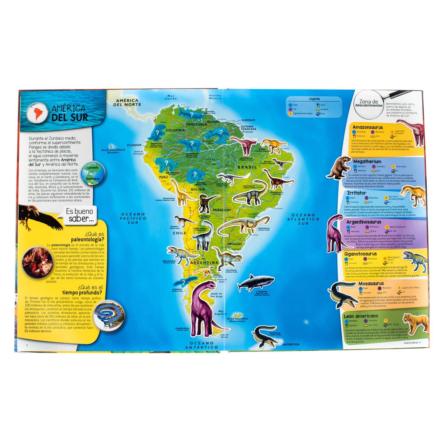 ATLAS MUNDIAL DE DINOSAURIOS Y OTROS ANIMALES - 3