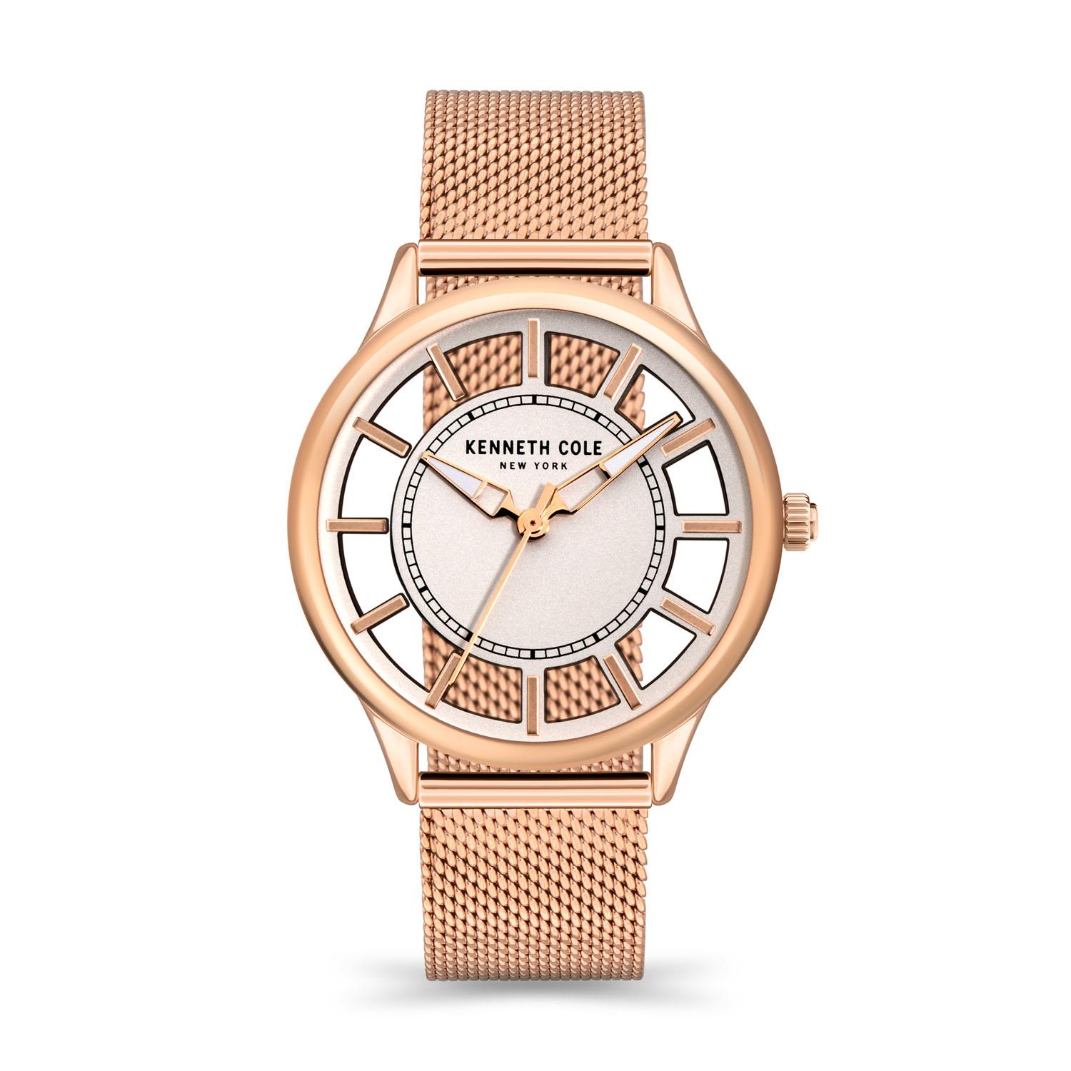RELOJ KENNETH COLE NEW YORK KCWLG2176602 ORO ROSA MUJER - 1