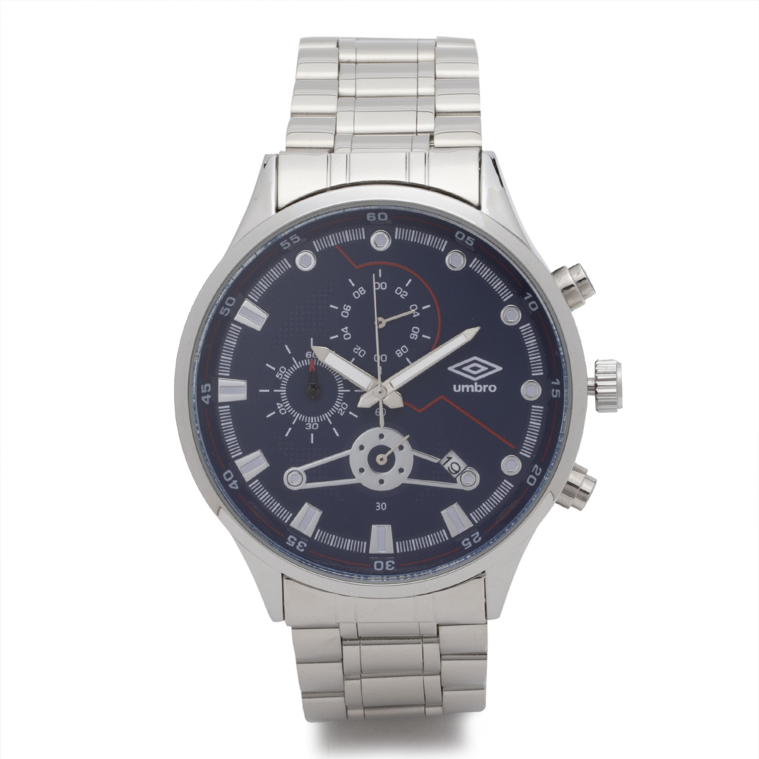 RELOJ UMBRO PLUS UMBP-3100-3 PLATEADO HOMBRE - 1
