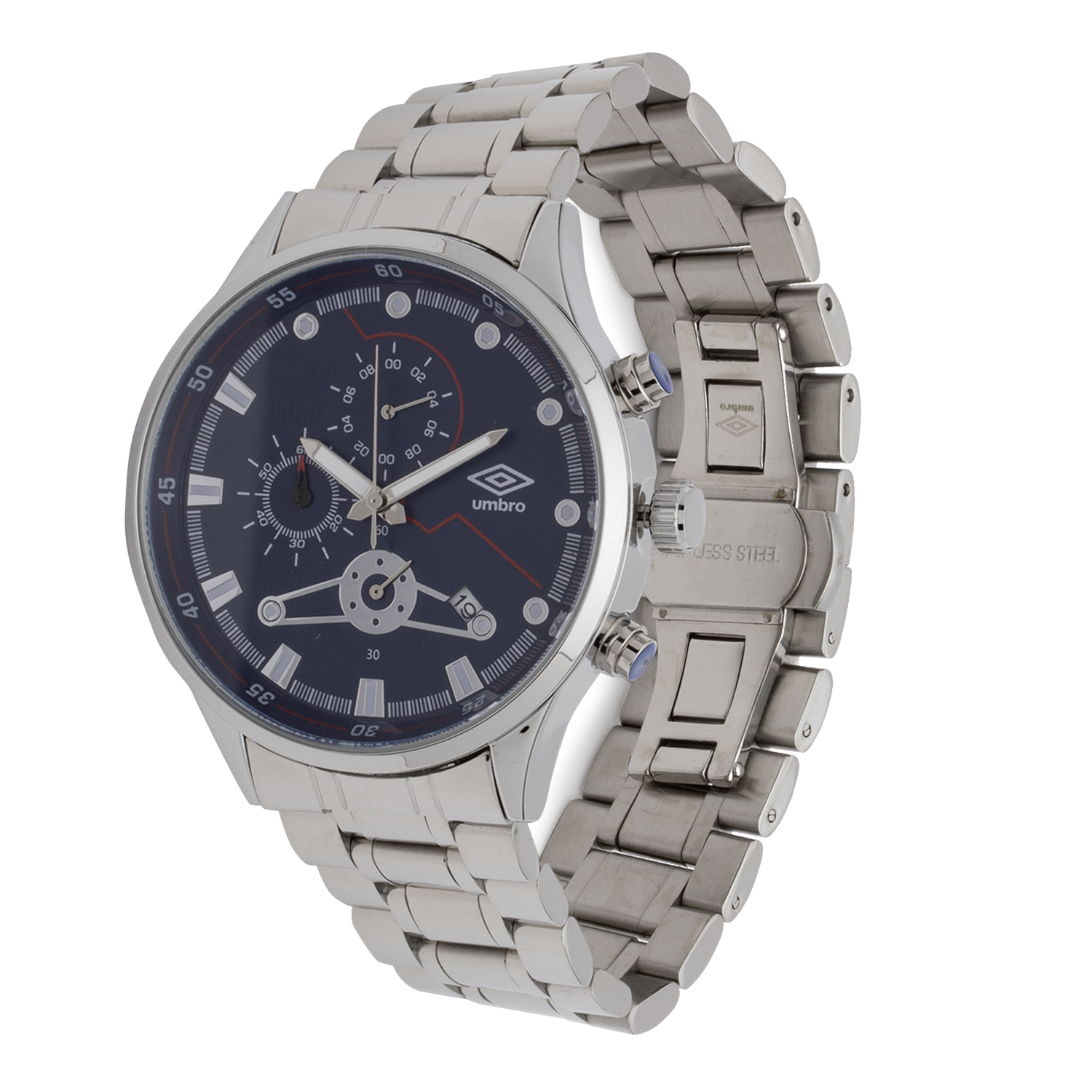 RELOJ UMBRO PLUS UMBP-3100-3 PLATEADO HOMBRE - 3