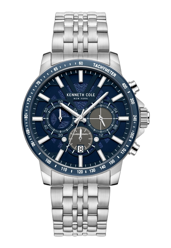 RELOJ KENNETH COLE HOMBRE NEW YORK KCWGI2234801 PLATEADO - 1