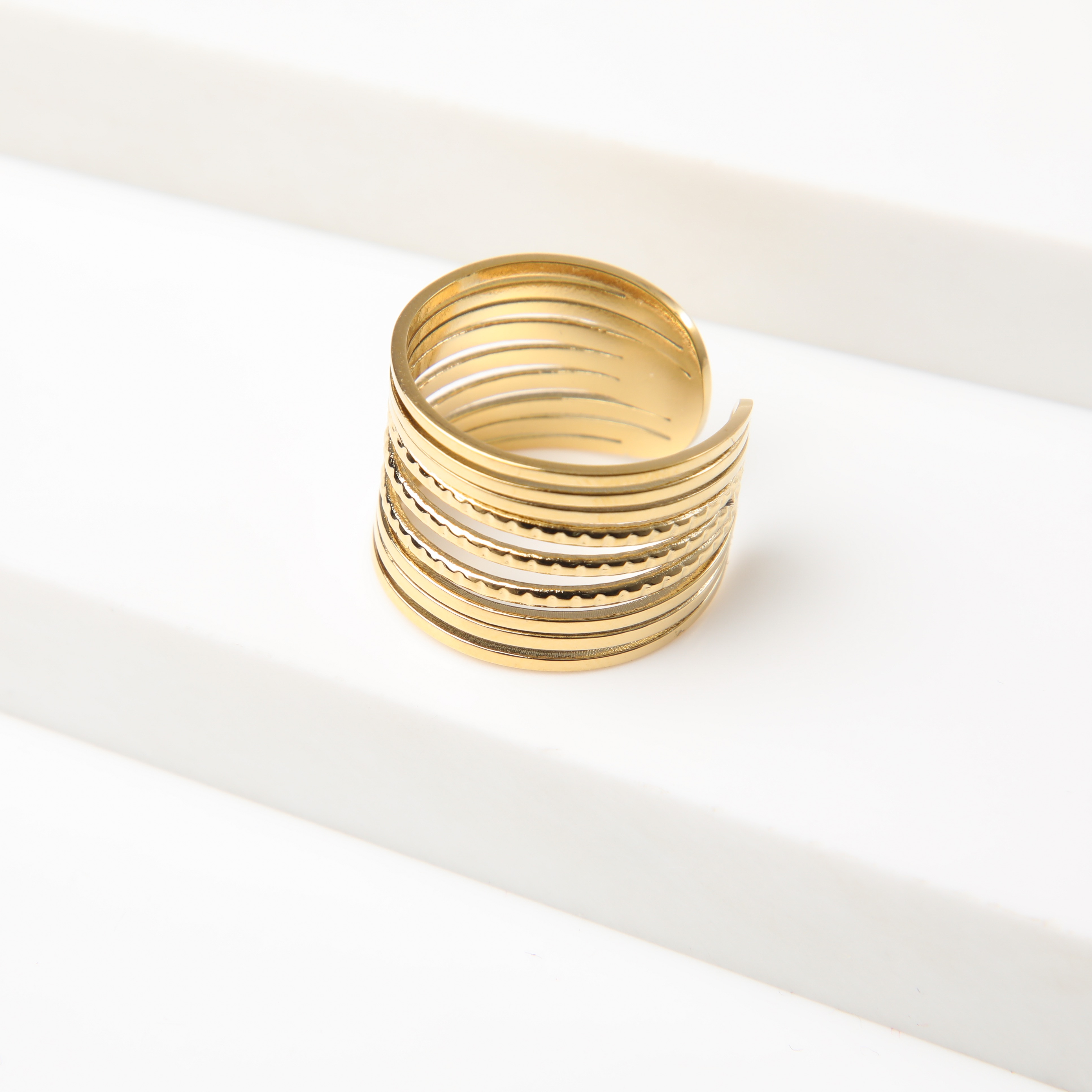 ANILLO 19V69 ITALIA ITALIA DORADO MUJER - 2