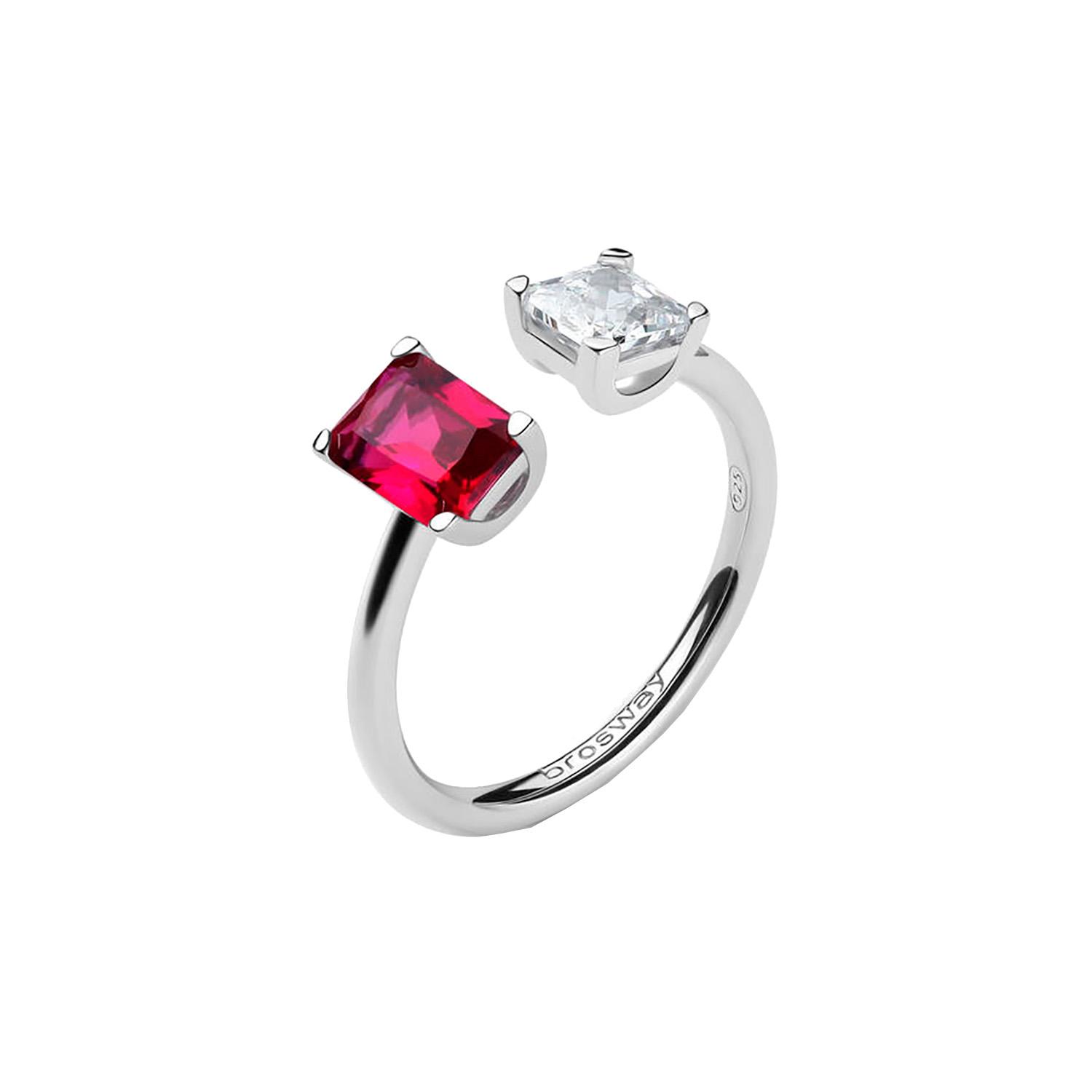 ANILLO PLATA BROSWAY FPR10B FUCSIA MUJER - 1